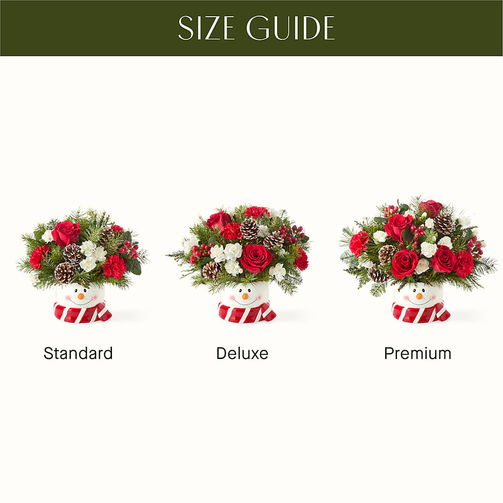 Jolly Snowman Bouquet – Freesia Flowers, Tomball TX