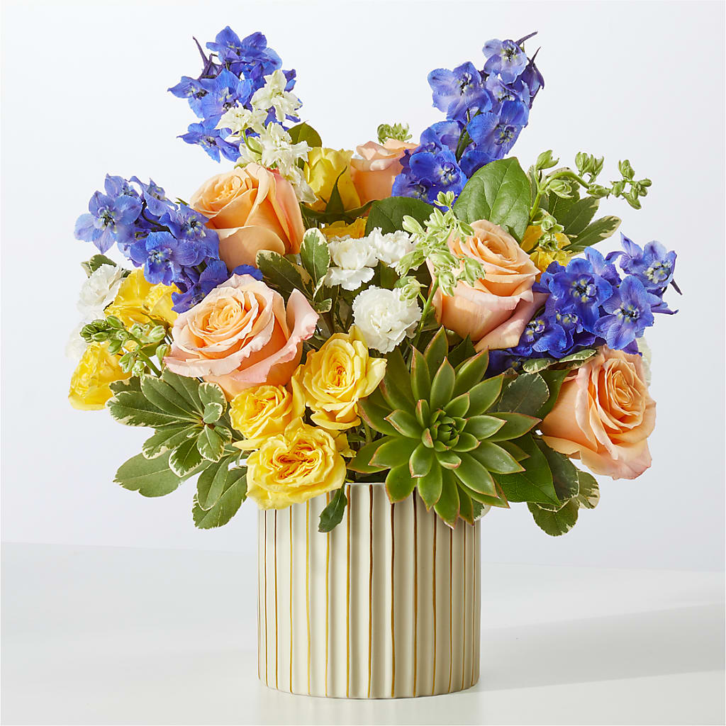 Cobalt Reverie Bouquet – Freesia Flowers, Tomball TX