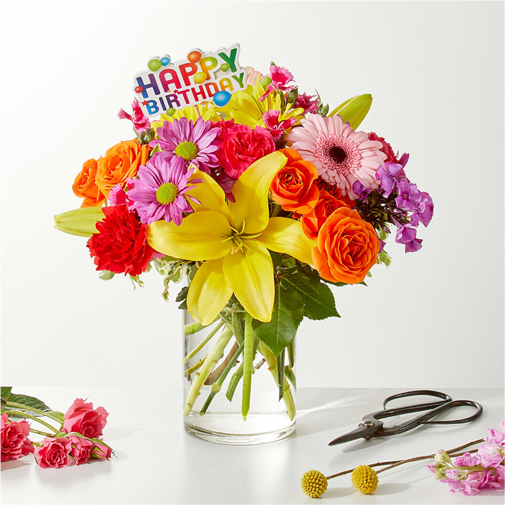 Cue the Confetti - A Florist Original – Freesia Flowers, Tomball TX