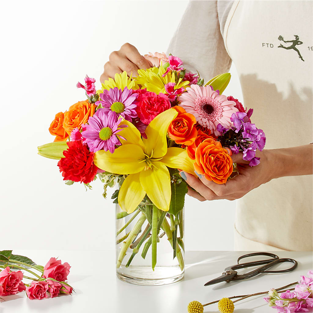 Cue the Confetti - A Florist Original – Freesia Flowers, Tomball TX