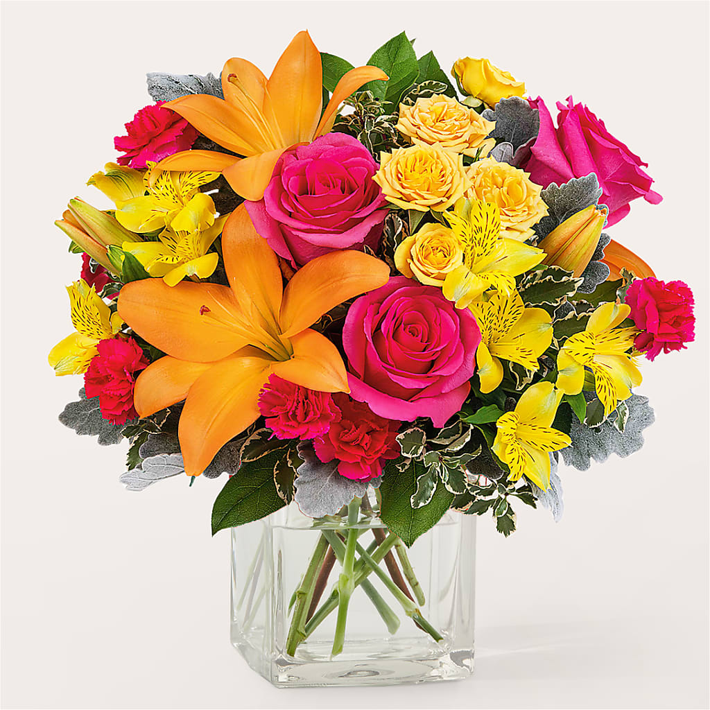 To the Tropics Bouquet – Freesia Flowers, Tomball TX