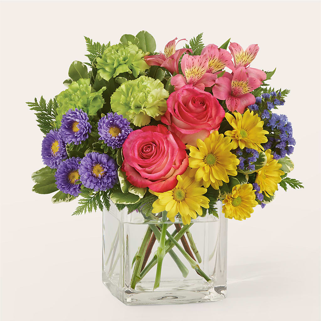 Candy Jar Bouquet – Freesia Flowers, Tomball TX