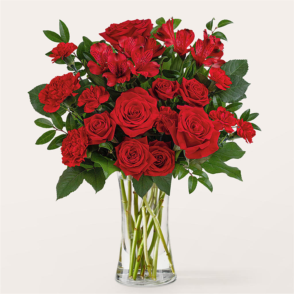 Brilliant Ruby Bouquet – Freesia Flowers, Tomball TX
