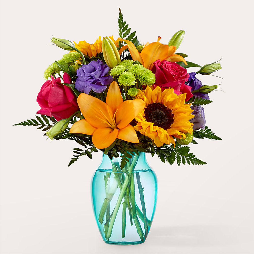 Double Rainbow Bouquet – Freesia Flowers, Tomball TX