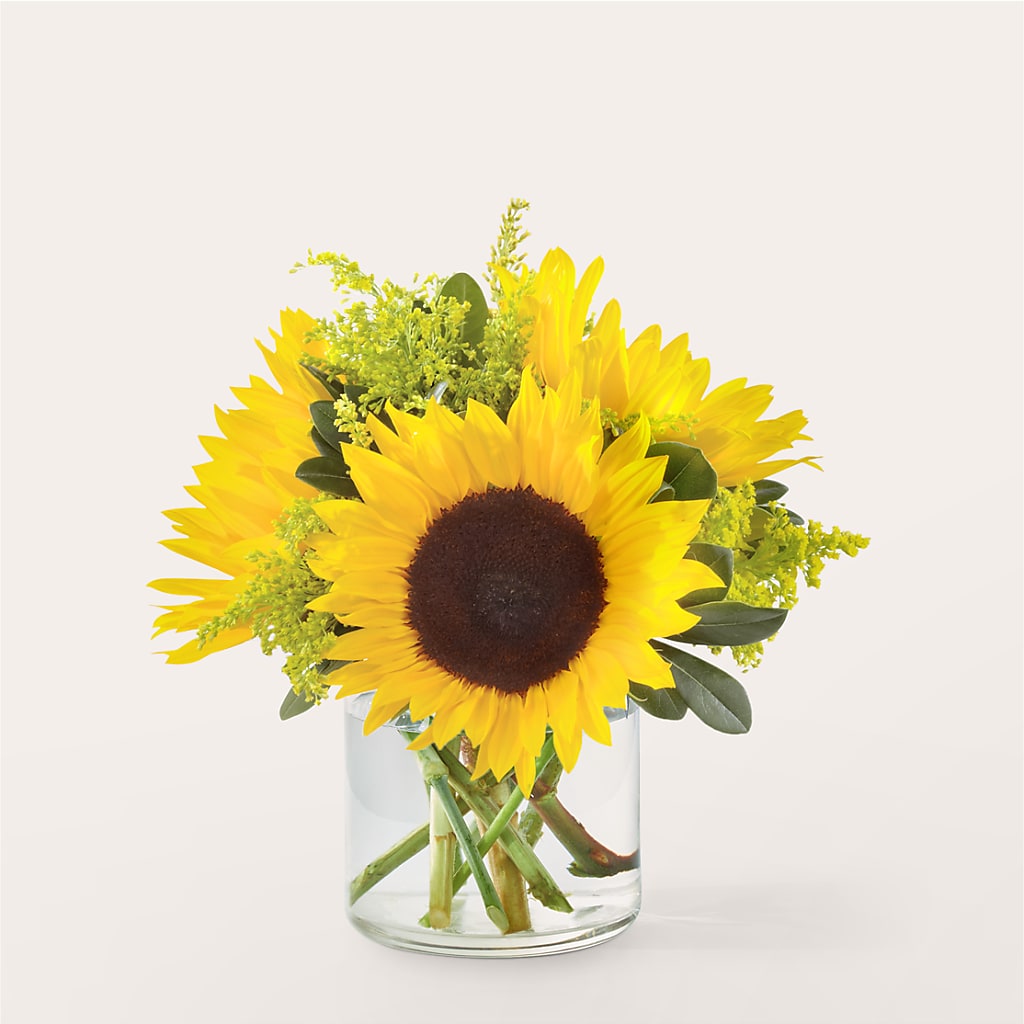 Beaming Sunflower Bouquet – Freesia Flowers, Tomball TX