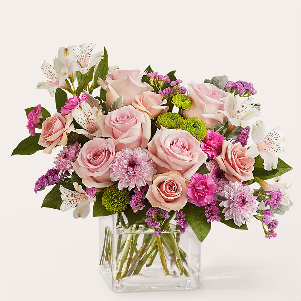Pink Suede Bouquet – Freesia Flowers, Tomball TX