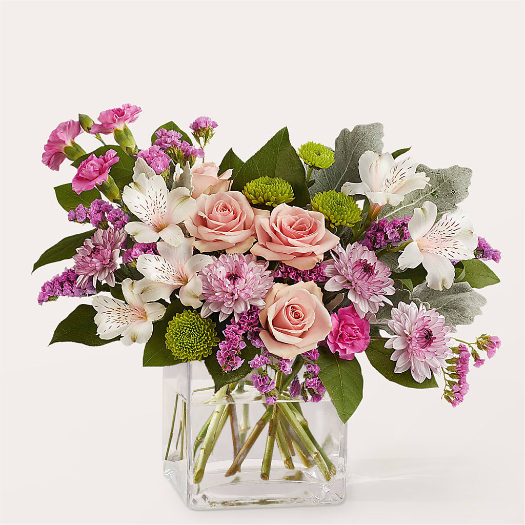 Pink Suede Bouquet – Freesia Flowers, Tomball TX