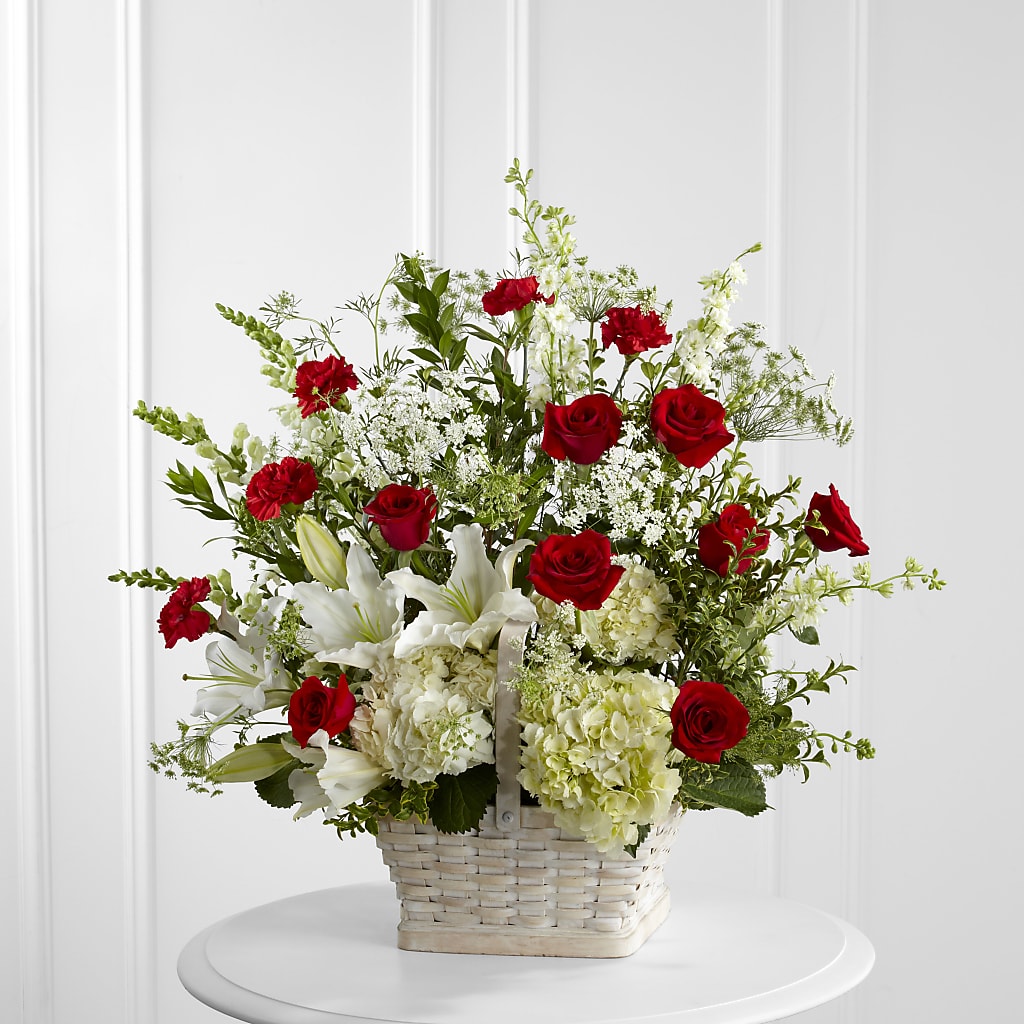 In Loving Memory Arrangement – Freesia Flowers, Tomball TX