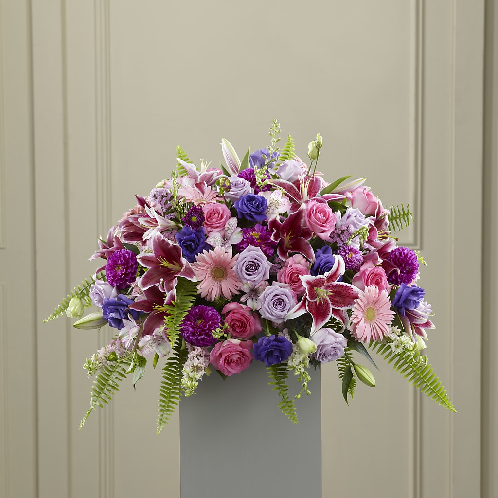 Fare Thee Well Pedestal – Freesia Flowers, Tomball TX
