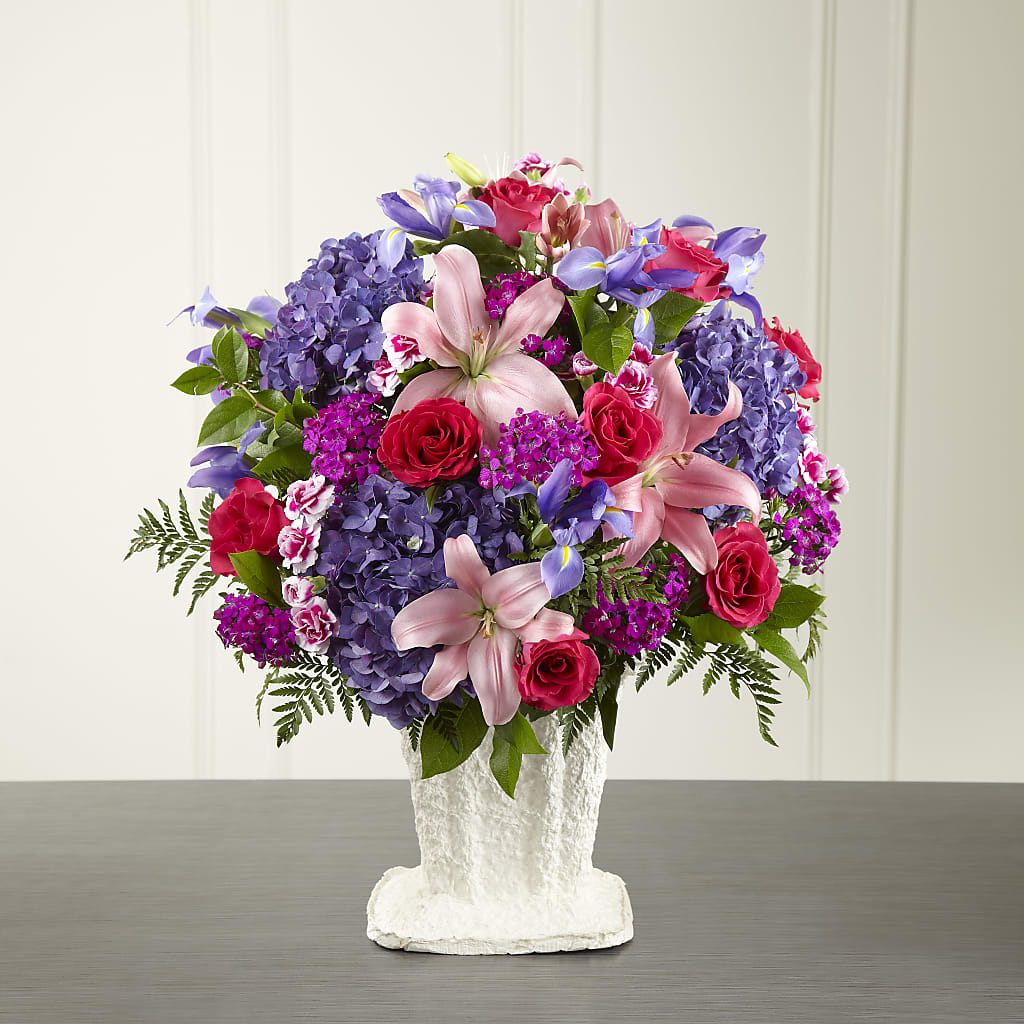 We Fondly Remember Arrangement – Freesia Flowers, Tomball TX