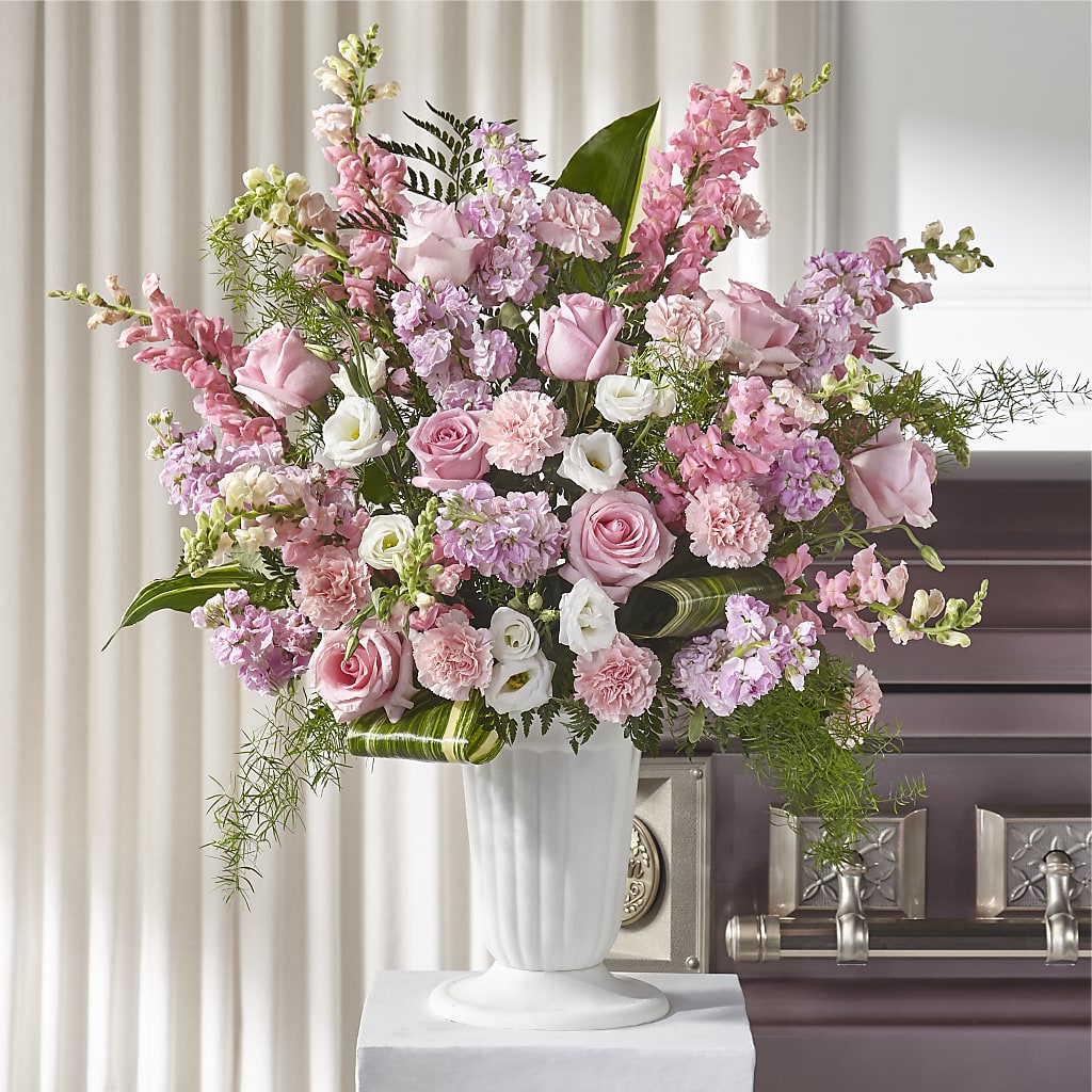Divine Comfort Arrangement – Freesia Flowers, Tomball TX