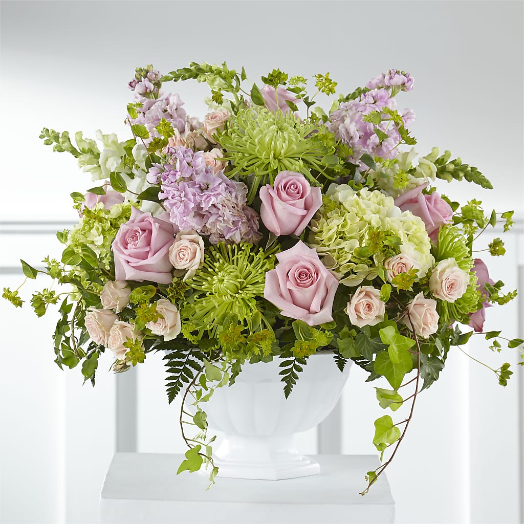 Radiant Embrace Arrangement – Freesia Flowers, Tomball TX