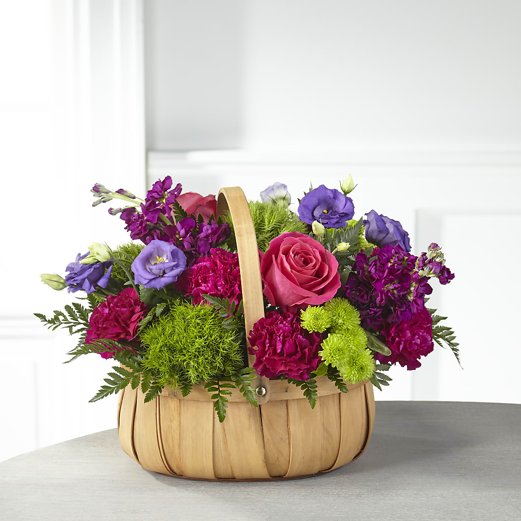 Serene Sanctuary Basket – Freesia Flowers, Tomball TX