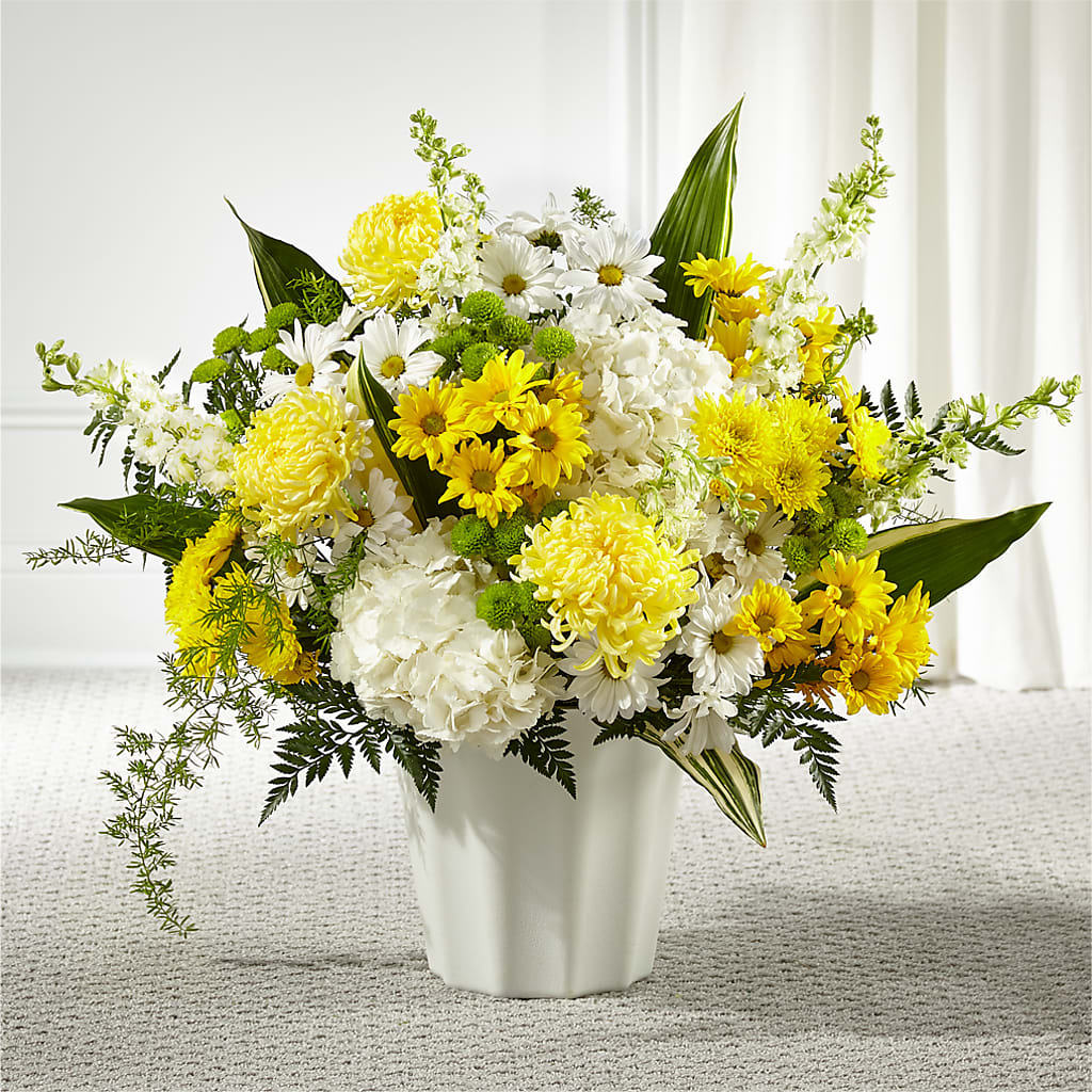 Unity & Grace Floor Basket – Freesia Flowers, Tomball TX