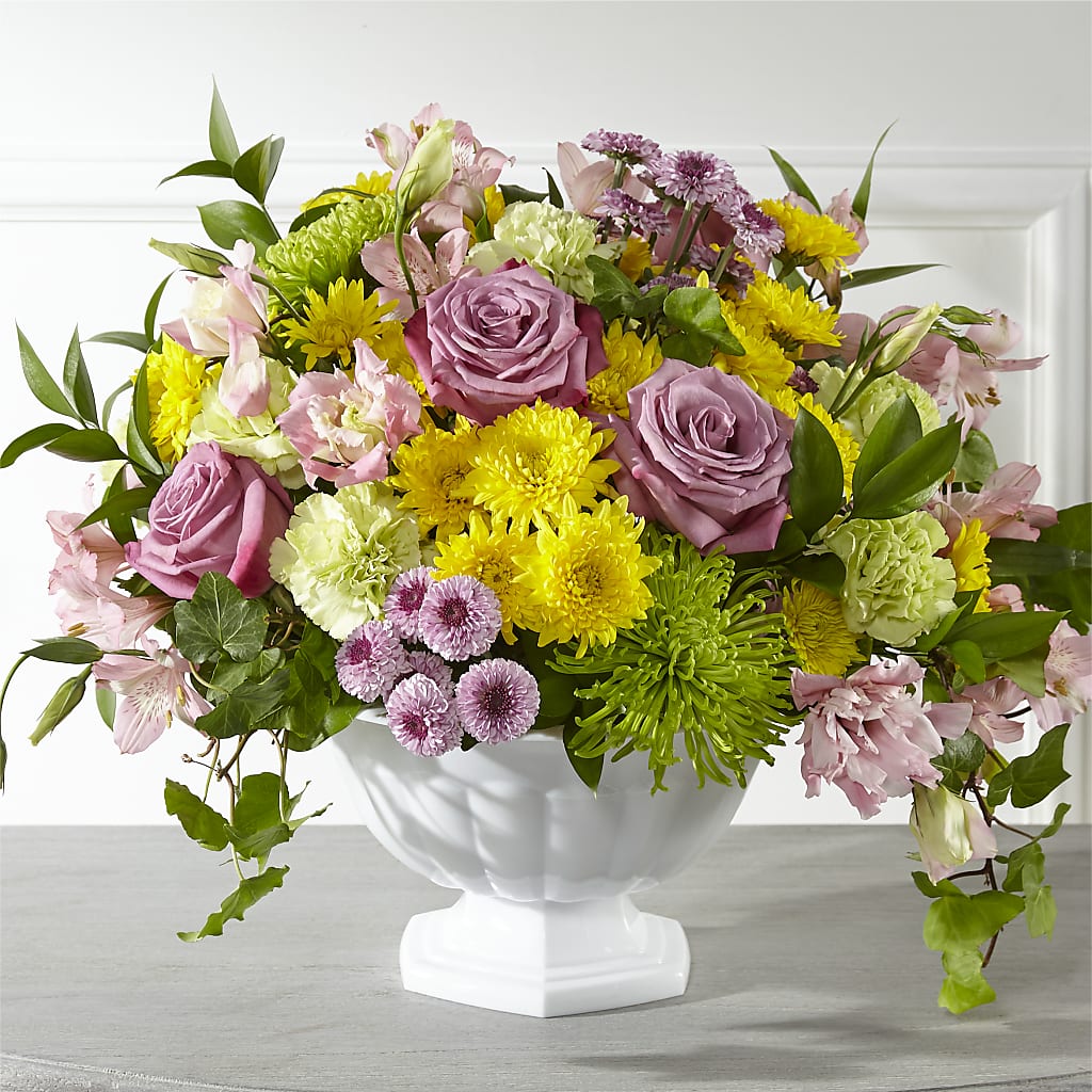 Healing Thoughts Arrangement – Freesia Flowers, Tomball TX