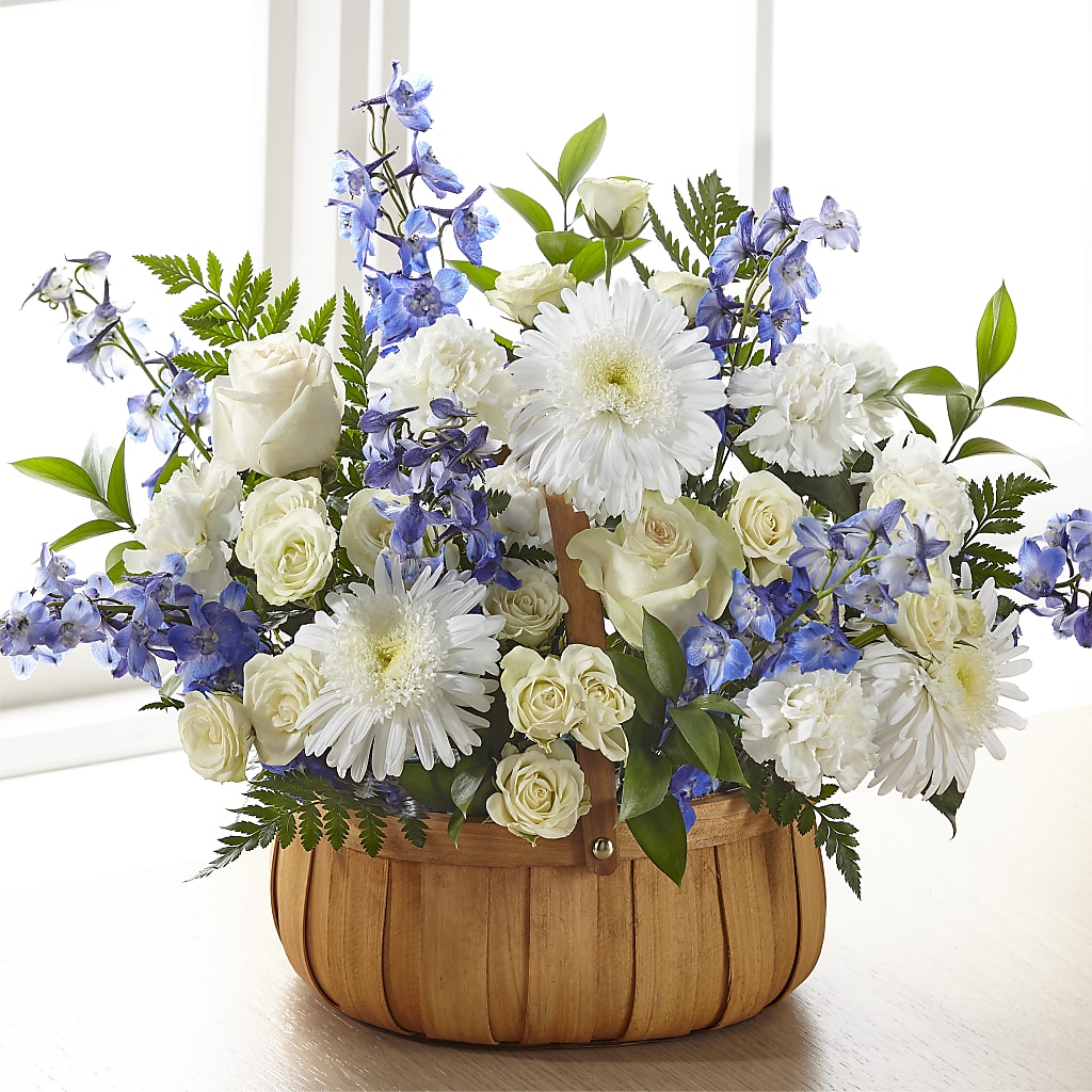 Harmony & Grace Basket – Freesia Flowers, Tomball TX