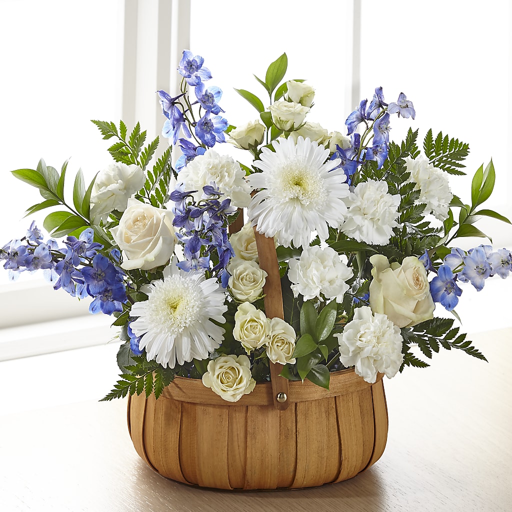 Harmony & Grace Basket – Freesia Flowers, Tomball TX
