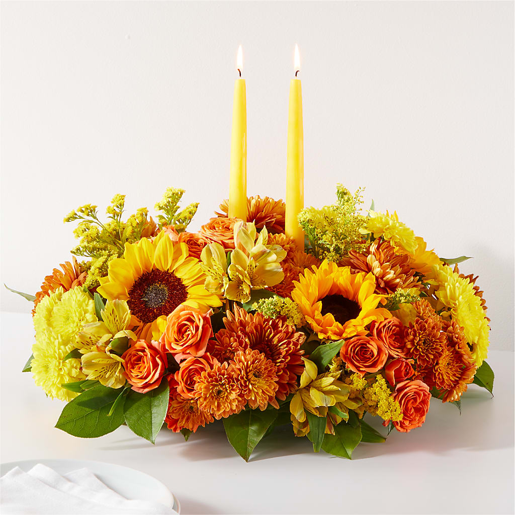 Autumn Harmony Centerpiece – Freesia Flowers, Tomball TX