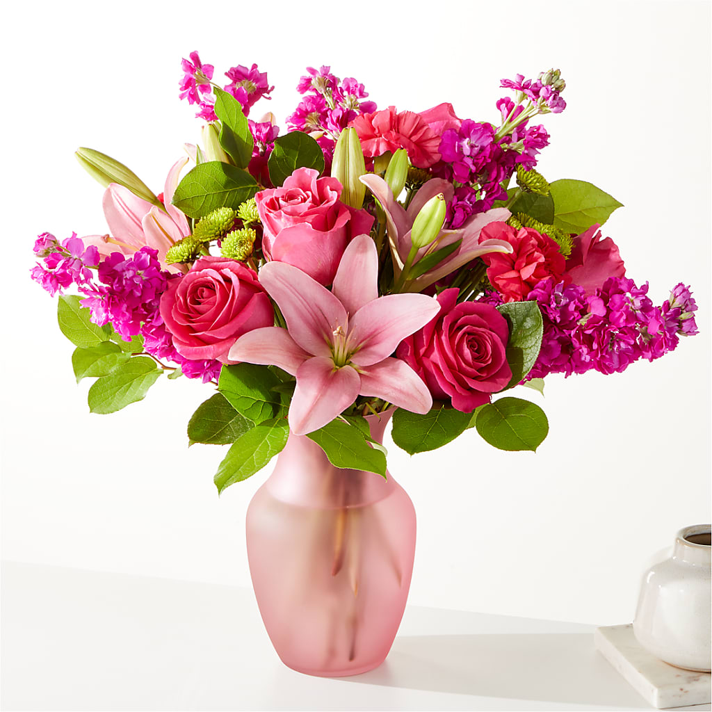 Watermelon Crush Bouquet – Freesia Flowers, Tomball TX