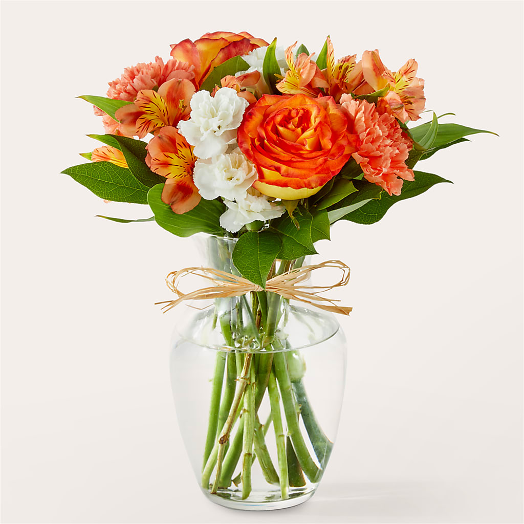 Apricot Glow Bouquet – Freesia Flowers, Tomball TX