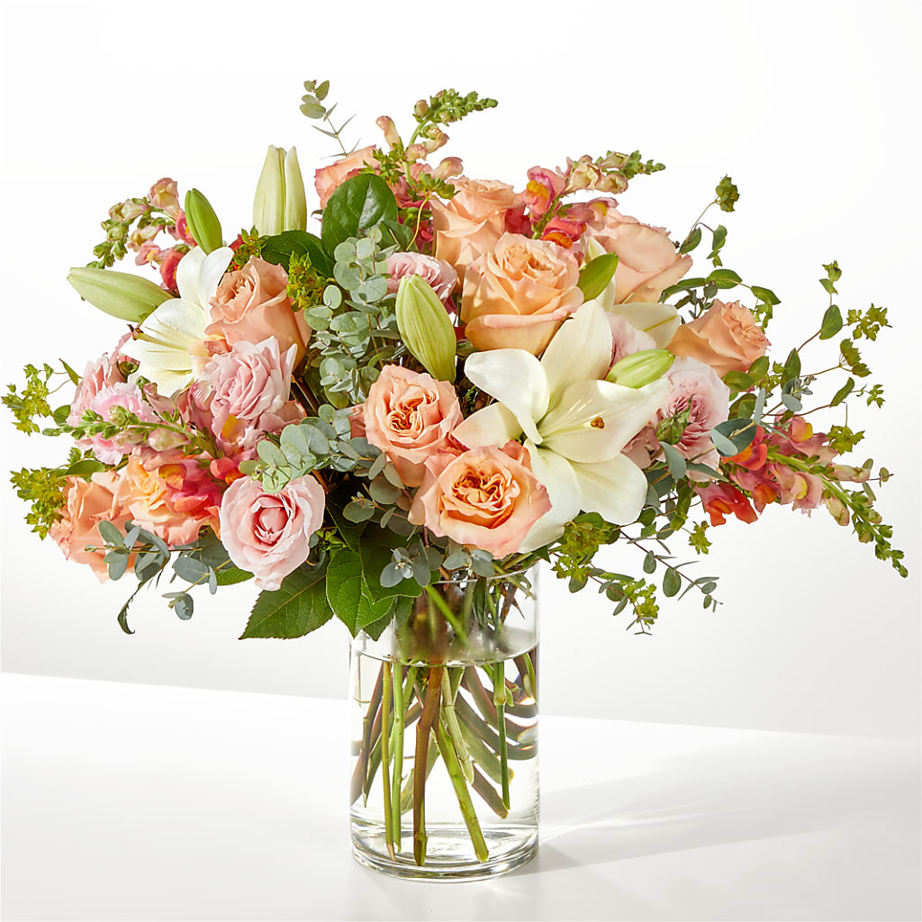 Grapefruit Splash Bouquet – Freesia Flowers, Tomball TX