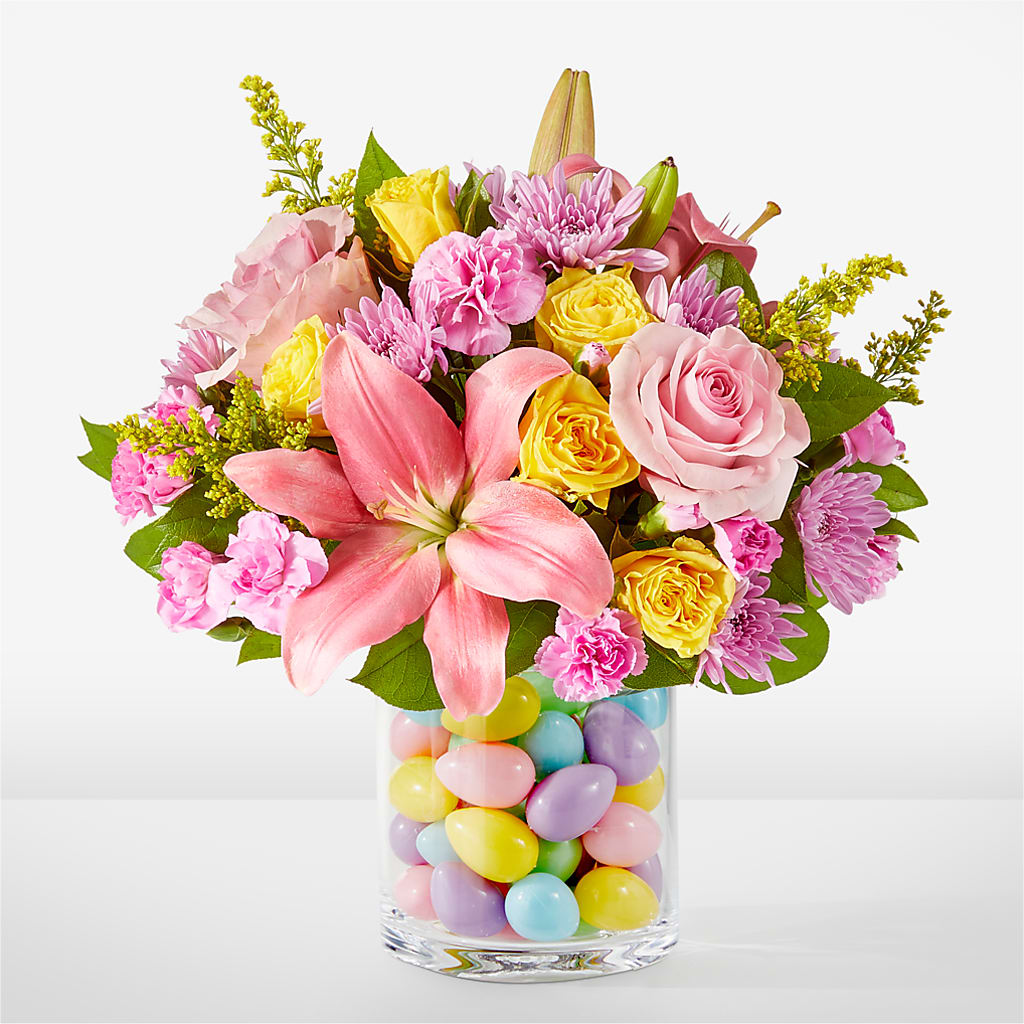 Easter Egg Hunt Bouquet – Freesia Flowers, Tomball TX