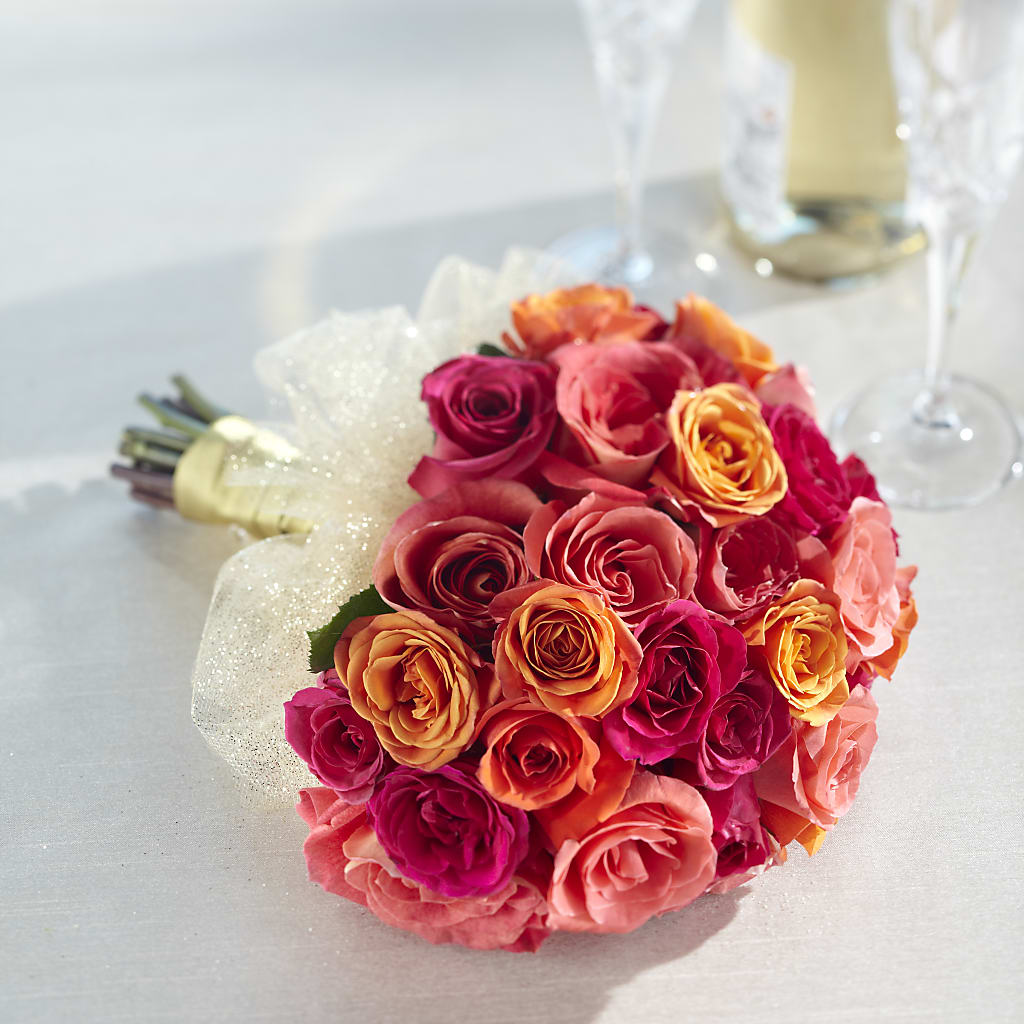 Sweet Roses Bouquet – Freesia Flowers, Tomball TX