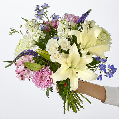 Winter Celebration Bouquet –  Freesia Flowers, Tomball TX