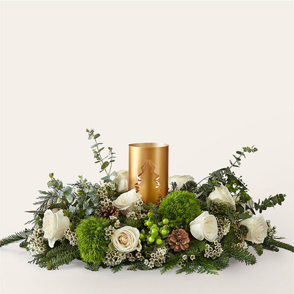 Chestnuts Roasting Centerpiece –  Freesia Flowers, Tomball TX