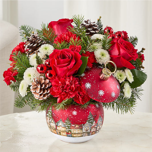 Christmas Carols Ornament –  Freesia Flowers, Tomball TX