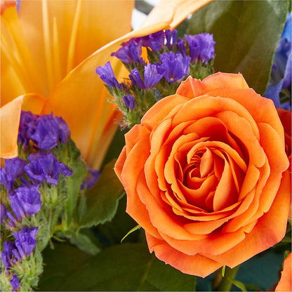 Radiant Citrus Box Bouquet –  Freesia Flowers, Tomball TX