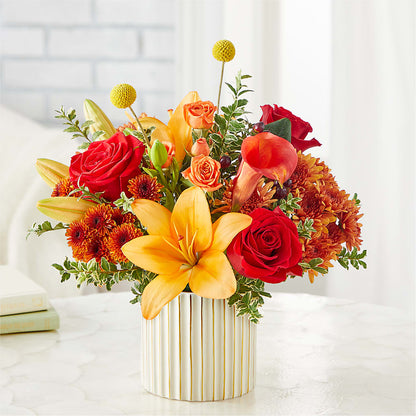 Scarlet Skies Bouquet –  Freesia Flowers, Tomball TX