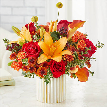 Scarlet Skies Bouquet –  Freesia Flowers, Tomball TX