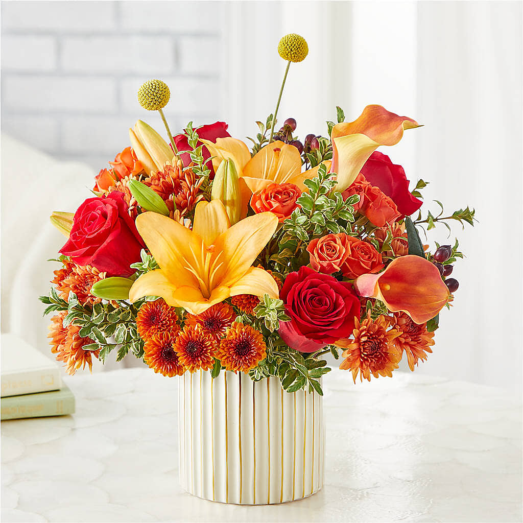 Scarlet Skies Bouquet –  Freesia Flowers, Tomball TX