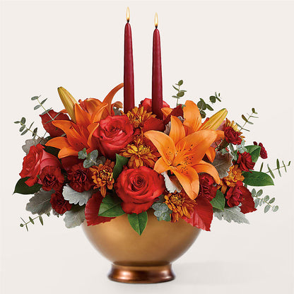 Fruits of Fall Centerpiece –  Freesia Flowers, Tomball TX
