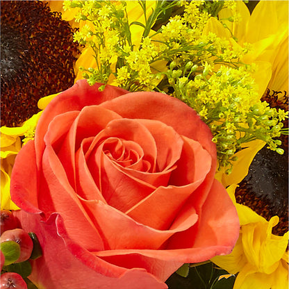 Pick of the Patch Pumpkin Bouquet –  Freesia Flowers, Tomball TX