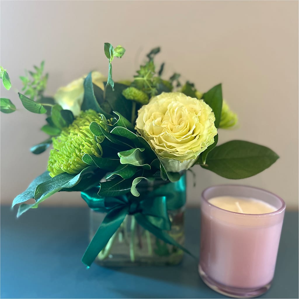 Emerald Forest Bouquet –  Freesia Flowers, Tomball TX