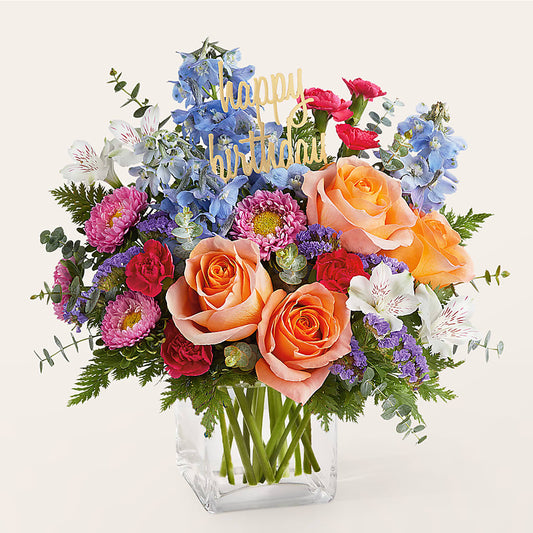 Birthday Bash Bouquet –  Freesia Flowers, Tomball TX