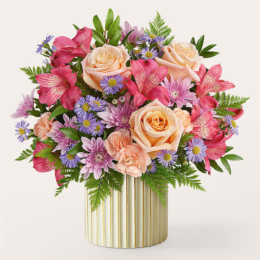 Sunset Serenade Bouquet –  Freesia Flowers, Tomball TX