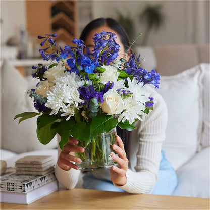 Cerulean Waves Bouquet –  Freesia Flowers, Tomball TX