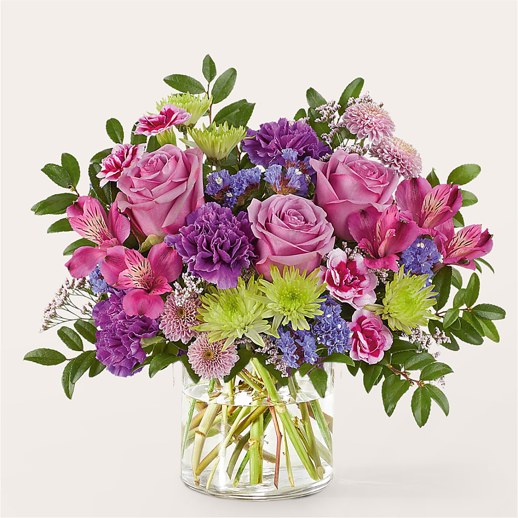 Glass Half Full Bouquet –  Freesia Flowers, Tomball TX