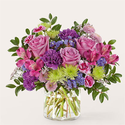 Glass Half Full Bouquet –  Freesia Flowers, Tomball TX
