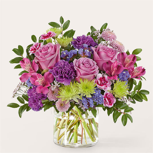 Glass Half Full Bouquet –  Freesia Flowers, Tomball TX