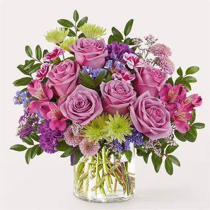 Glass Half Full Bouquet –  Freesia Flowers, Tomball TX