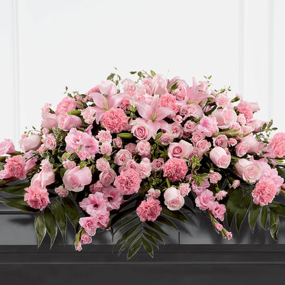 Garden of Comfort Casket Spray (Standard) –  Freesia Flowers, Tomball TX