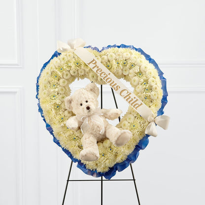 Precious Child Standing Heart –  Freesia Flowers, Tomball TX