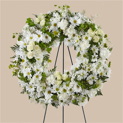 Faithful Wishes Wreath –  Freesia Flowers, Tomball TX