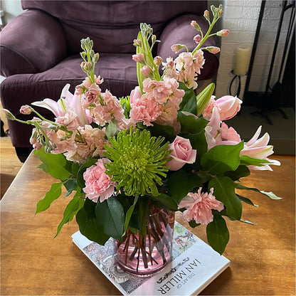 Pretty in Pink Bouquet –  Freesia Flowers, Tomball TX