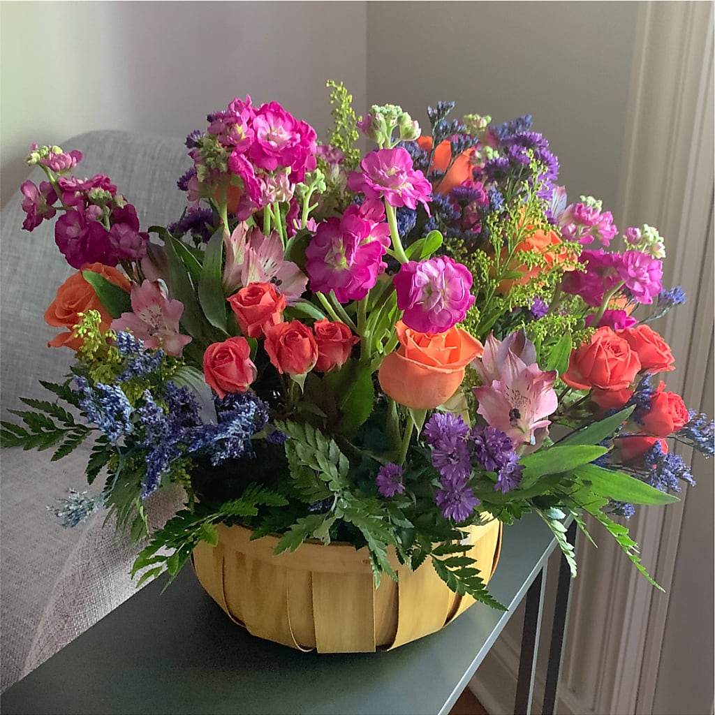 Garden of Life Basket –  Freesia Flowers, Tomball TX