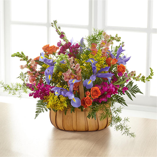 Garden of Life Basket –  Freesia Flowers, Tomball TX